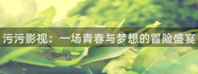 小小影视免费版ios：污污影视：一场青春与梦想的冒险盛宴